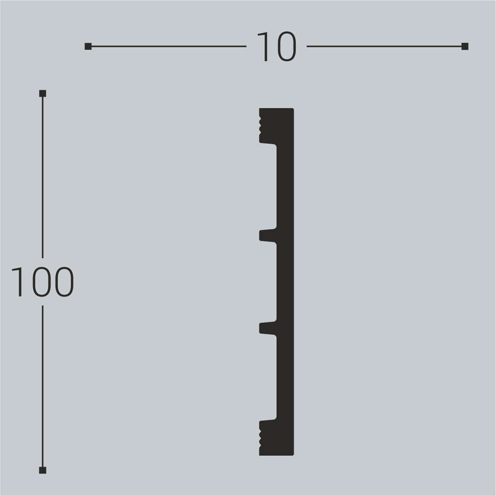 Молдинг Bello Deco XPS М20 100х10х2000