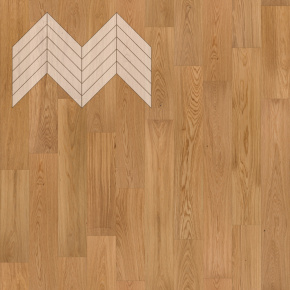 Паркет Елка Французская Lab Arte Chevron Дуб Селект Прозрачное масло 600/510х90х14/3/45° в интерьере