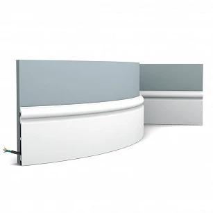 Плинтус из дюрополимера Orac Decor SX138F 2000х138х15 в интерьере