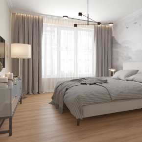 Ламинат ПВХ Alpine Floor Дуб Рыжий LVT ЕСО 5-21*** в интерьере