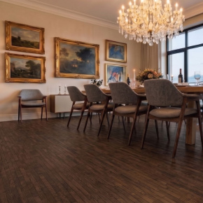 Паркетная доска Карелия ДУБ АССАМ МАТОВЫЙ ЛАК 14x188x2266 3П (3,41 м2) в интерьере