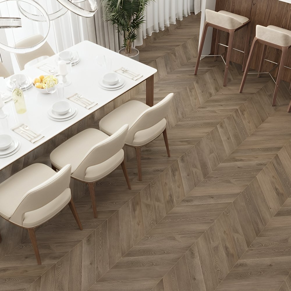 Ламинат ПВХ Alpine Floor Дуб Насыщенный Chevron LVT ECO 20-4***