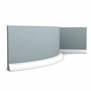 Плинтус из дюрополимера Orac Decor гибкий CX132F 2000х20х20 в интерьере