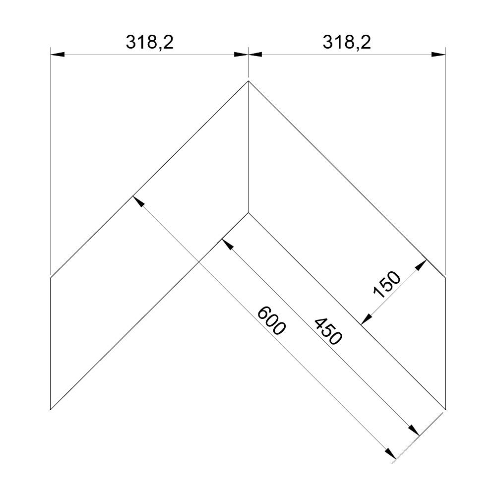 Паркет Елка Французская Lab Arte Chevron Дуб Рустик Флора лак 600/450х150х14/3/45°